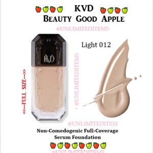 KVD🍏Good Apple🍎 Full Coverage Serum Foundation  012 Light🆕📦⌚🏃💨⚡🚚